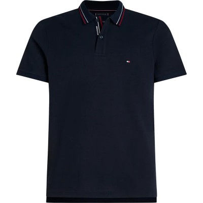 мъжки,блузи,с,яка,tommy,hilfiger,placket,interest,regular,fit,short,sleeve,polo,blue