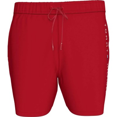 бански,гащета,мъжки,бански,костюми,tommy,hilfiger,um0um03258,swimming,shorts,mid,red,(red)