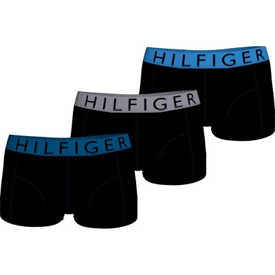 боксерки,мъжко,бельо,tommy,hilfiger,um0um03465,boxers,3,units,vibrant,indigo,antique,silver,blue,splatter,(black)