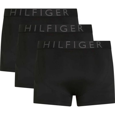 боксерки,мъжко,бельо,tommy,hilfiger,um0um03467,boxers,3,units,black,black,black,(black)