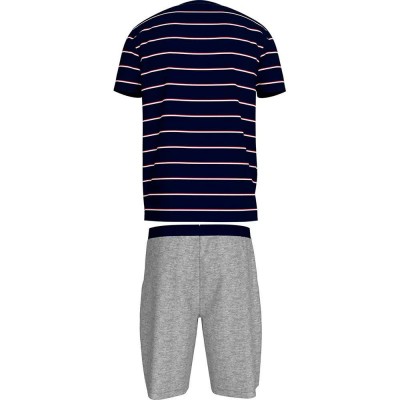 пижама,мъжки,пижами,tommy,hilfiger,um0um03508,short,sleeve,pyjama,grey