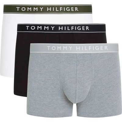 боксерки,мъжко,бельо,tommy,hilfiger,um0um03520,boxers,3,units,mid,heather,black,th,white,(multicolor)