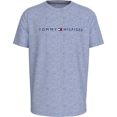 тениска,мъжки,тениски,tommy,hilfiger,um0um03525,short,sleeve,t,shirt,blue,(light,blue,heather)