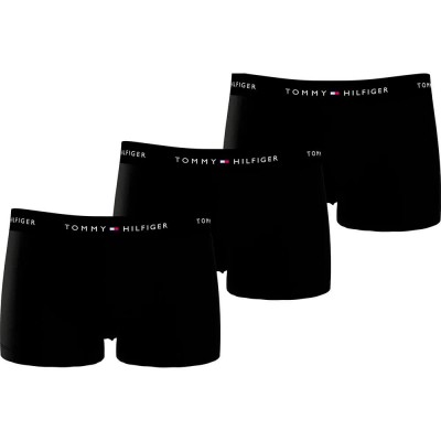 боксерки,мъжко,бельо,tommy,hilfiger,um0um03577,plus,size,boxers,3,units,black