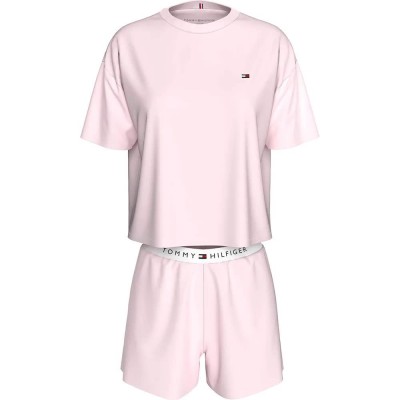 пижама,дамски,пижами,tommy,hilfiger,uw0uw05912,short,sleeve,pyjama