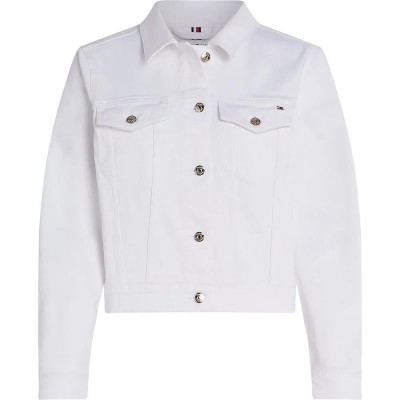 яке,дамски,якета,и,палта,tommy,hilfiger,ww0ww44374,slim,fit,denim,jacket,white