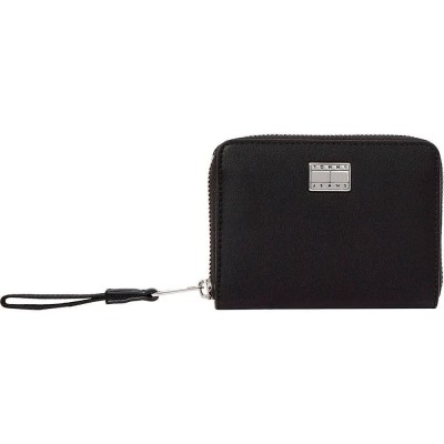 портфейли,и,портмонета,tommy,jeans,american,cool,medium,woman,wallet,black,(black)
