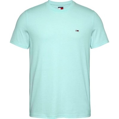 тениска,мъжки,тениски,tommy,jeans,dm0dm20363,slim,fit,short,sleeve,t,shirt,spring,mint,(green)