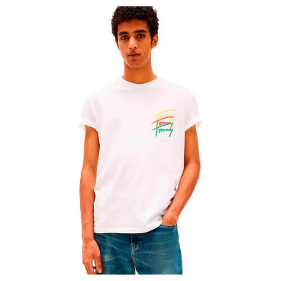 тениска,мъжки,тениски,tommy,jeans,dm0dm20771,regular,fit,short,sleeve,t,shirt,white
