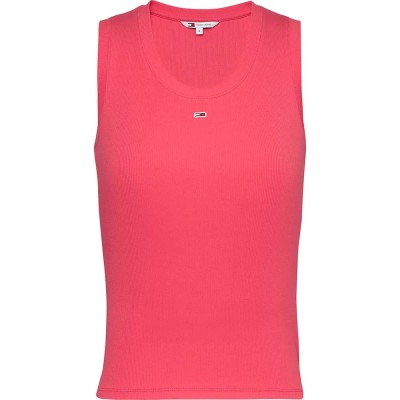 тениска,дамски,тениски,tommy,jeans,essential,sleeveless,t,shirt,pink,(amour)