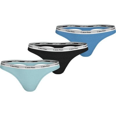 дамско,бельо,дамски,бикини,и,танкини,calvin,klein,000qd5209e,thong,3,units,sterling,blue,black,glacier,(blue,black)