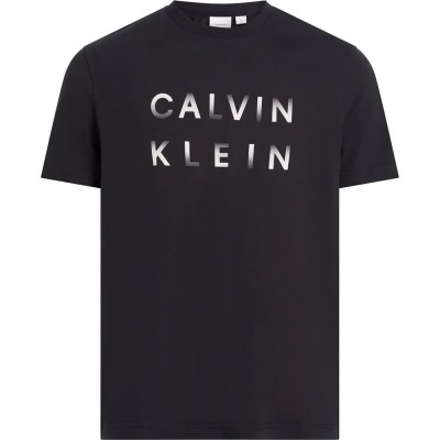 тениска,мъжки,тениски,calvin,klein,enlarged,logo,short,sleeve,t,shirt,black
