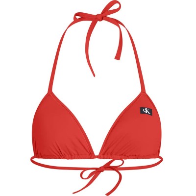 дамски,бански,костюми,calvin,klein,kw0kw02343,bikini,top,flaming,chili,(red)
