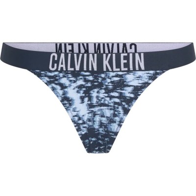 дамски,бански,костюми,calvin,klein,kw0kw02857,bikini,bottom,blue,(glitched,marble,aop)