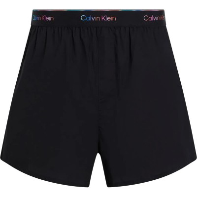 къси,панталони,дамски,пижами,calvin,klein,logo,poplin,pride,pyjama,shorts,black,(black)