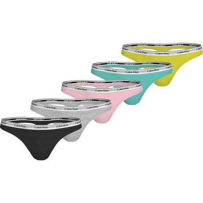 дамско,бельо,дамски,бикини,и,танкини,calvin,klein,low,rise,thong,5,units,multicolor,(blk,gryhtr,bf,pk,lvly,tl,kwl,lm)
