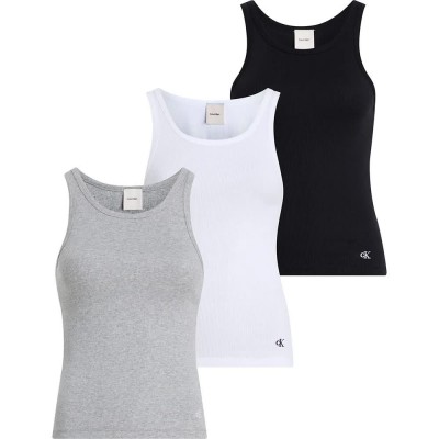 тениска,дамски,тениски,calvin,klein,lv00qs7493,sleeveless,t,shirt,3,units,multicolor