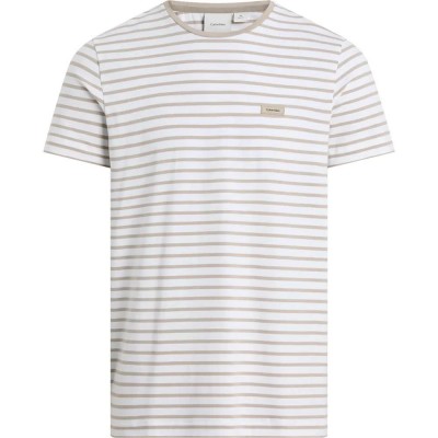 тениска,мъжки,тениски,calvin,klein,stretch,slim,stripe,short,sleeve,t,shirt,white,(white,aluminium,stripes)