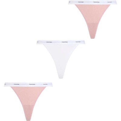 дамско,бельо,дамски,бикини,и,танкини,calvin,klein,string,panties,3,units,pink,(subdued,white,subdued)