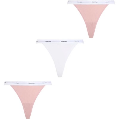 дамско,бельо,дамски,бикини,и,танкини,calvin,klein,string,thong,3,units,pink,(subdued,white,subdued)