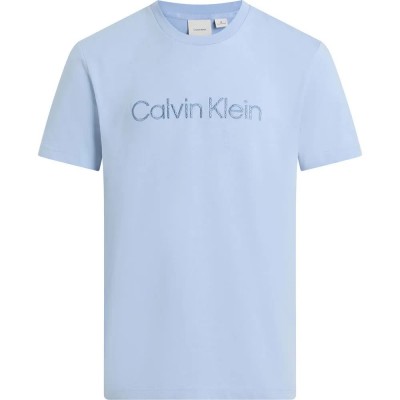 тениска,мъжки,тениски,calvin,klein,textured,embroidery,logo,short,sleeve,t,shirt,blue,(zen,blue)