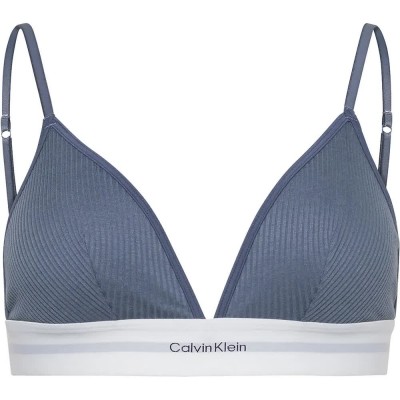 дамско,бельо,дамски,бикини,и,танкини,calvin,klein,unlined,triangle,bra,blue,(grisaille)