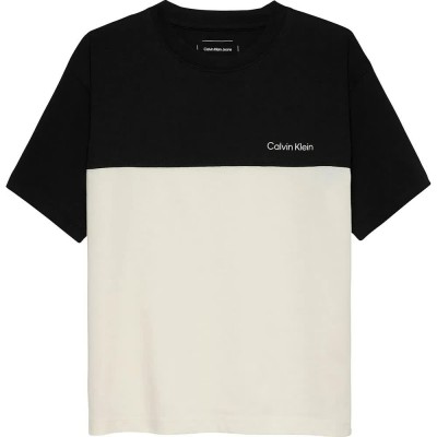 тениска,детски,тениски,calvin,klein,jeans,color,block,short,sleeve,t,shirt,black,(ck,black)