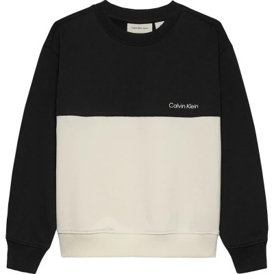 суичър,детски,блузи,calvin,klein,jeans,color,block,terry,hoodie,black