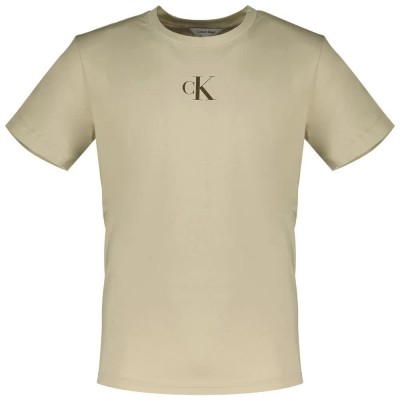 тениска,мъжки,тениски,calvin,klein,jeans,km0km01144,short,sleeve,t,shirt,pelican,(beige)