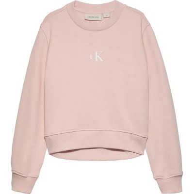 блуза,детски,блузи,calvin,klein,jeans,logo,sweatshirt,pink