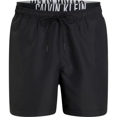 бански,гащета,мъжки,бански,костюми,calvin,klein,jeans,medium,double,wb,swimming,shorts,black