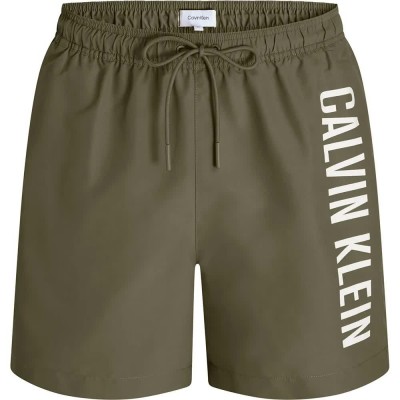 бански,гащета,мъжки,бански,костюми,calvin,klein,jeans,medium,drawstring,swimming,shorts,burnt,olive,(green)
