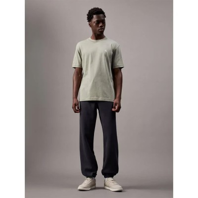 тениска,мъжки,тениски,calvin,klein,jeans,painted,short,sleeve,t,shirt,laurel,oak,(grey)