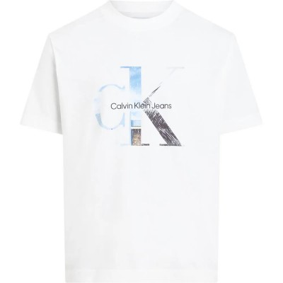 тениска,мъжки,тениски,calvin,klein,jeans,photo,monogram,short,sleeve,t,shirt,white