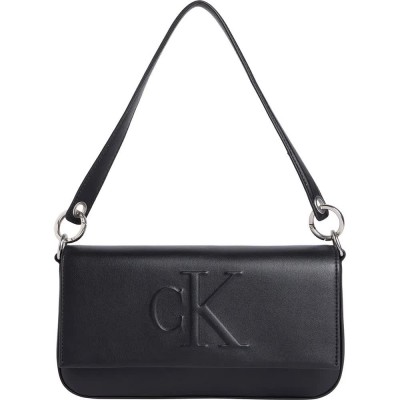 чанта,за,през,рамо,всички,чанти,calvin,klein,jeans,sculpted,flap,shoulder,bag,na,black,(black)