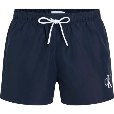 бански,гащета,мъжки,бански,костюми,calvin,klein,jeans,short,drawstring,swimming,shorts,blue,(dark,sapphire)