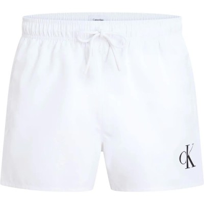 бански,гащета,мъжки,бански,костюми,calvin,klein,jeans,short,drawstring,swimming,shorts,white