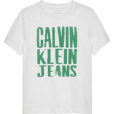 тениска,детски,тениски,calvin,klein,jeans,slogan,graphic,short,sleeve,t,shirt,white,(bright,white)