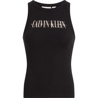 тениска,дамски,тениски,calvin,klein,jeans,varsity,sleeveless,t,shirt,black