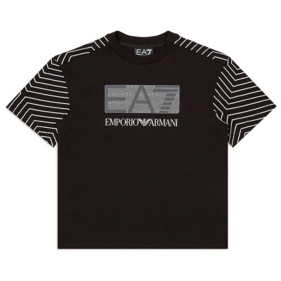 тениска,детски,тениски,ea7,emporio,armani,7b000044,af10378,short,sleeve,t,shirt,black