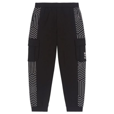 панталони,детски,панталони,ea7,emporio,armani,7b000047,af10380,cargo,pants,black