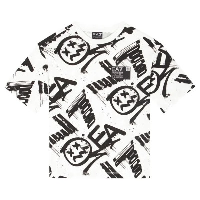 тениска,детски,тениски,ea7,emporio,armani,7b000059,af12874,short,sleeve,t,shirt,white
