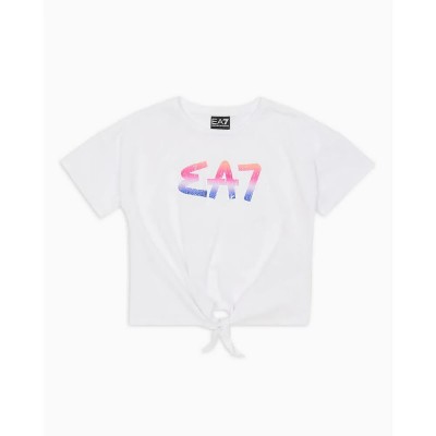 тениска,детски,тениски,ea7,emporio,armani,7g000069,af10373,short,sleeve,t,shirt,white