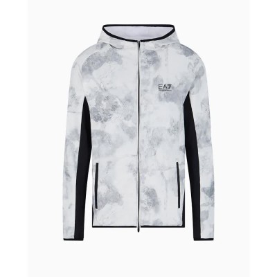 блуза,мъжки,пуловери,ea7,emporio,armani,7m000047,af13534,full,zip,sweatshirt,white