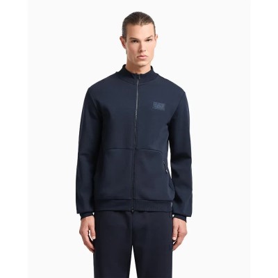 блуза,мъжки,пуловери,ea7,emporio,armani,7m000093,af12116,full,zip,sweatshirt,blue