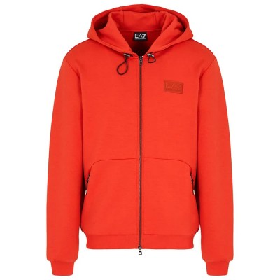 блуза,мъжки,пуловери,ea7,emporio,armani,7m000094,af12116,full,zip,sweatshirt,orange
