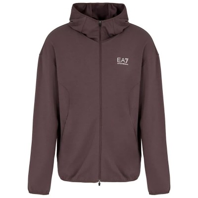 блуза,мъжки,пуловери,ea7,emporio,armani,7m000127,af12501,full,zip,sweatshirt,brown