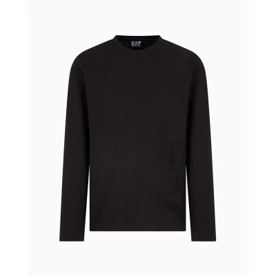 тениска,мъжки,тениски,ea7,emporio,armani,7m000150,af14772,long,sleeve,t,shirt,black