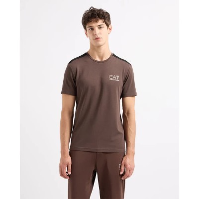тениска,мъжки,тениски,ea7,emporio,armani,7m000299,af13739,short,sleeve,t,shirt,brown