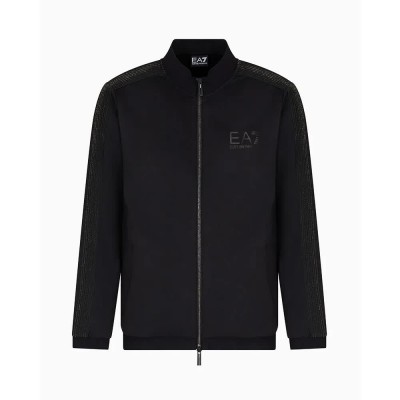 блуза,мъжки,пуловери,ea7,emporio,armani,7m000307,af13526,full,zip,sweatshirt,black